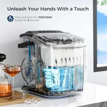 AGLUCKY Portable Ice Maker - Fast & Efficient Ice Production