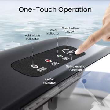 AGLUCKY Portable Ice Maker - Fast & Efficient Ice Production