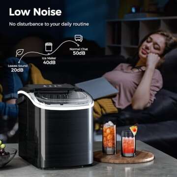 AGLUCKY Portable Ice Maker - Fast & Efficient Ice Production