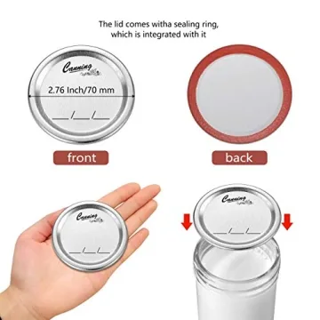 Reliable 128-Count Canning Lids for Mason Jars - Airtight Seal