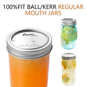 Reliable 128-Count Canning Lids for Mason Jars - Airtight Seal
