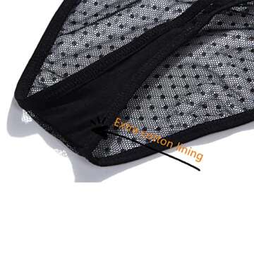 ILEVIHAM Sheer Thong Women's Sexy Lingerie Bodysuit XL