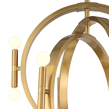 Possini Euro Design Aura Modern Gold Chandelier