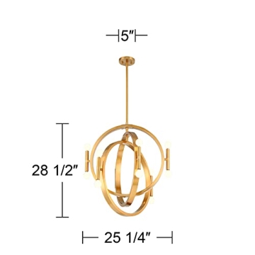 Possini Euro Design Aura Modern Gold Chandelier
