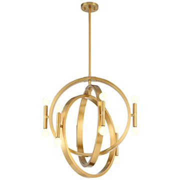 Possini Euro Design Aura Modern Gold Chandelier