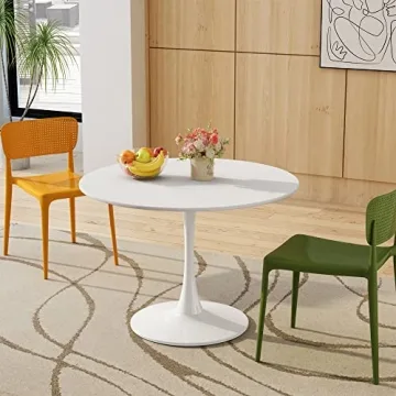 Shop DKLGG 42" Modern Round Dining Table for 4-6
