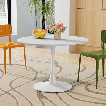 Shop DKLGG 42" Modern Round Dining Table for 4-6