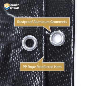 GUARD SHIELD 8x10 Feet Lightweight Waterproof Tarps