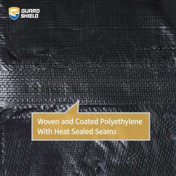GUARD SHIELD 8x10 Feet Lightweight Waterproof Tarps