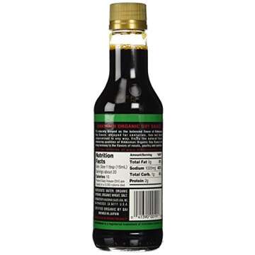 Kikkoman Organic Naturally Brewed Soy Sauce, 10 Ounce