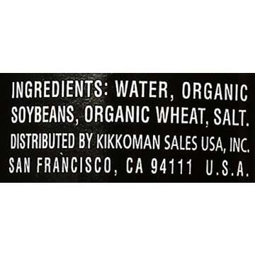Kikkoman Organic Naturally Brewed Soy Sauce, 10 Ounce