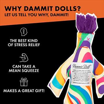 Dammit Doll Set - Stress Relief Gag Gift - 3 Dolls
