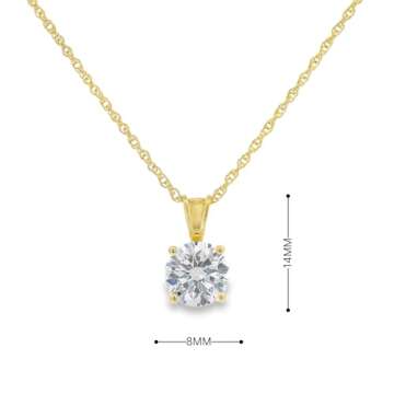 Elegant Gold Plated Silver Cubic Zirconia Pendant Necklace