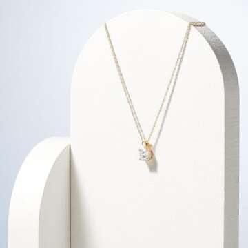 Elegant Gold Plated Silver Cubic Zirconia Pendant Necklace