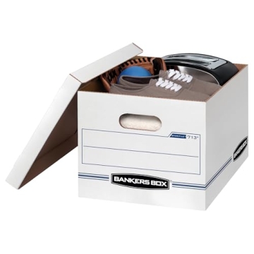 Bankers Box 6 Pack Durable File Storage Boxes