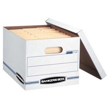 Bankers Box 6 Pack Durable File Storage Boxes