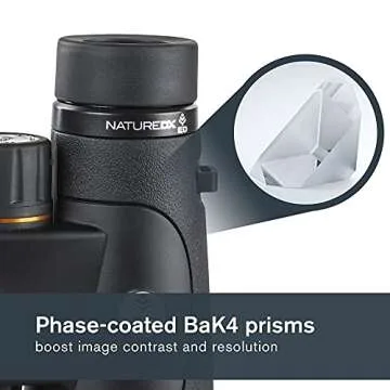Celestron–Nature DX ED 10x50 Premium Binoculars – Extra-Low Dispersion Objective Lenses–Outdoor and Birding Binocular–Fully Multi-Coated with BaK-4 Prisms–Rubber Armored–Fog & Waterproof Binoculars