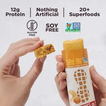 Perfect Bar Original Refrigerated Protein Bar, Salted Caramel, 2.2 Ounce Bars, 8 Count