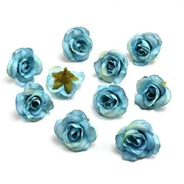 Silk Flowers in Bulk Wholesale Mini Silk Gradient Orchid Artificial Flower Head for Wedding Decoration DIY Wreath Accessories Craft Fake Flowers 30pcs 1.18inch (Multicolor)