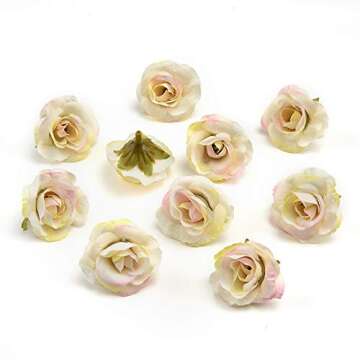 Silk Flowers in Bulk Wholesale Mini Silk Gradient Orchid Artificial Flower Head for Wedding Decoration DIY Wreath Accessories Craft Fake Flowers 30pcs 1.18inch (Multicolor)