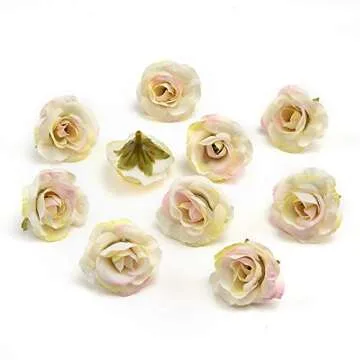 Silk Flowers in Bulk Wholesale Mini Silk Gradient Orchid Artificial Flower Head for Wedding Decoration DIY Wreath Accessories Craft Fake Flowers 30pcs 1.18inch (Multicolor)