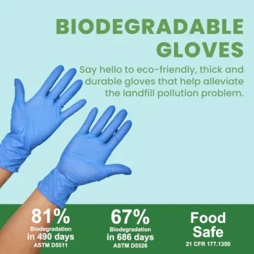 Eco Gloves Biodegradable Nitrile Disposable Gloves for All