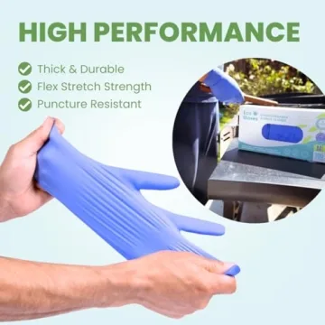Eco Gloves Biodegradable Nitrile Disposable Gloves for All