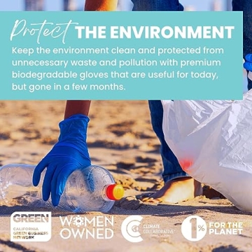 Eco Gloves Biodegradable Nitrile Disposable Gloves for All