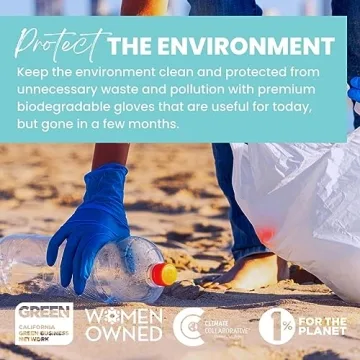 Eco Gloves Biodegradable Nitrile Disposable Gloves for All