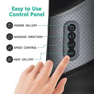 Medcursor Neck Back Massager with Heat, Electric Shiatsu Back Massage Device, Portable Deep Tissue 3D Kneading Pillow for Muscle Pain Relief, Home, Office, Car Use - Ideal Gifts