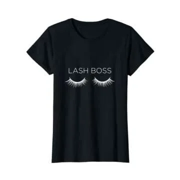 Women's Lash Boss Extensionist Eyelash Artist T-Shirt