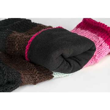Tribe Azure Fair Trade Wool Arm Warmers for Women