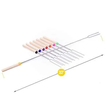 MOSKILA Marshmallow Roasting Sticks - 32-Inch Extendable Forks
