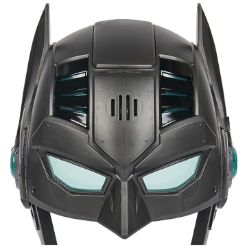 DC Comics, Armor-Up Batman Mask with Visor, 15+ Sounds & Phrases, Lights, Super Hero Costume, Kids Roleplay for Boys and Girls Ages 4+