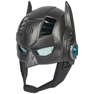 DC Comics, Armor-Up Batman Mask with Visor, 15+ Sounds & Phrases, Lights, Super Hero Costume, Kids Roleplay for Boys and Girls Ages 4+