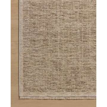 Loloi II Winston Collection WIT-01 Taupe/Bone 2'-7" x 8'-0" Runner Rug, .38" Pile Height, Soft, Durable, Non-Shedding, Easy Clean, Rug for Living Room