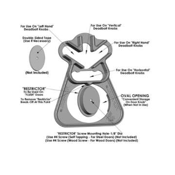 The Door Angel - Anti-Bumping Deadbolt Safety Door Security Lock
