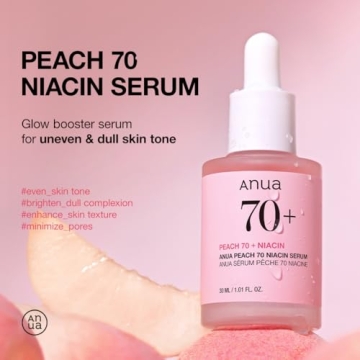 Anua Peach 70 Niacinamide Serum Brightening Hydrating Face Care