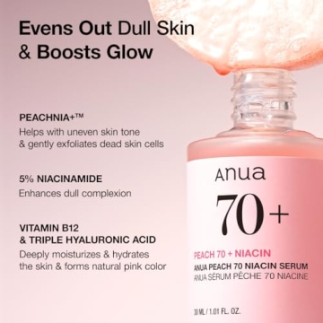 Anua Peach 70 Niacinamide Serum Brightening Hydrating Face Care