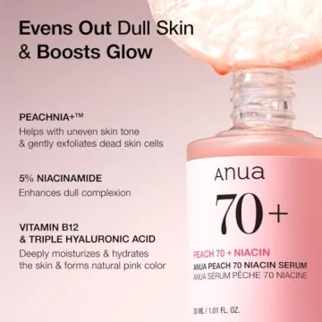 Anua Peach 70 Niacinamide Serum Brightening Hydrating Face Care