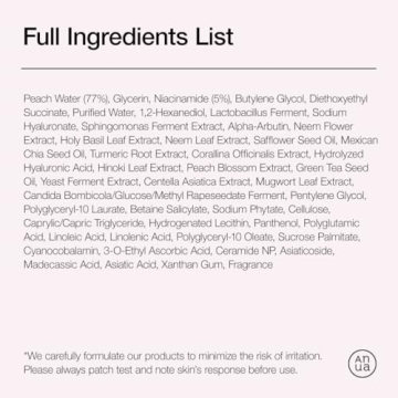 Anua Peach 70 Niacinamide Serum Brightening Hydrating Face Care