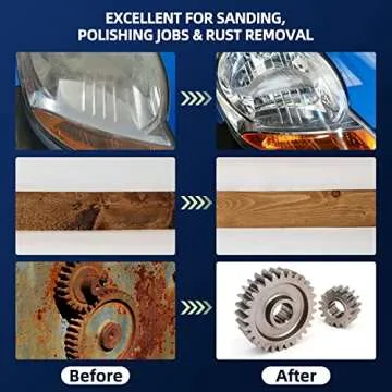 Tanzfrosch 108Pcs Sanding Discs Set 2 inch Quick Change Disc with 1/4 inch Holder Surface Conditioning Disc for Die Grinder Surface Prep Strip Grind Polish Burr Finish Rust Paint Removal