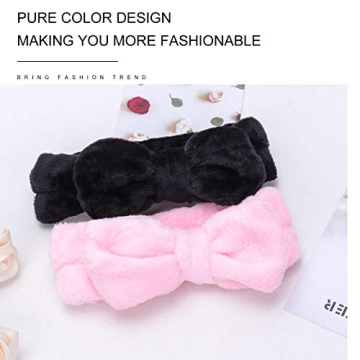 LADES Facial Headband - Soft Bow Spa Headband for All Ages