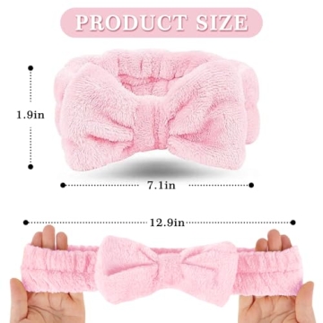 LADES Facial Headband - Soft Bow Spa Headband for All Ages