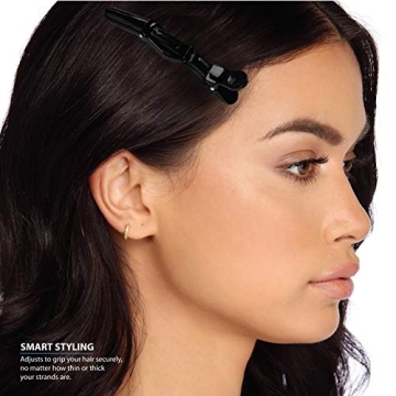 Deke Home Women styling hairclip - 12 pcs professional alligator plastic hair sectioning clips - Durable alligator hair clip with nonslip grip & wide gator big teeth for easy styling thick/thin