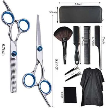 11-Piece Professional Hair Cutting Scissors Set