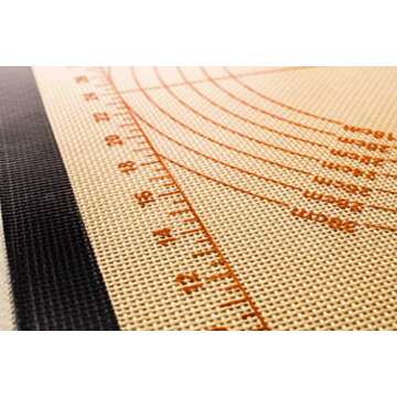 Silpat The Original Perfect Pastry Non-Stick Silicone Countertop Workstation Mat, 15-1/8" x 23"