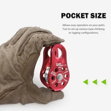 GM CLIMBING 27kN Micro Pulley for Climbing and Rigging