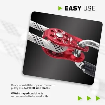 GM CLIMBING 27kN Micro Pulley for Climbing and Rigging