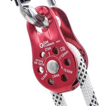 GM CLIMBING 27kN Micro Pulley for Climbing and Rigging